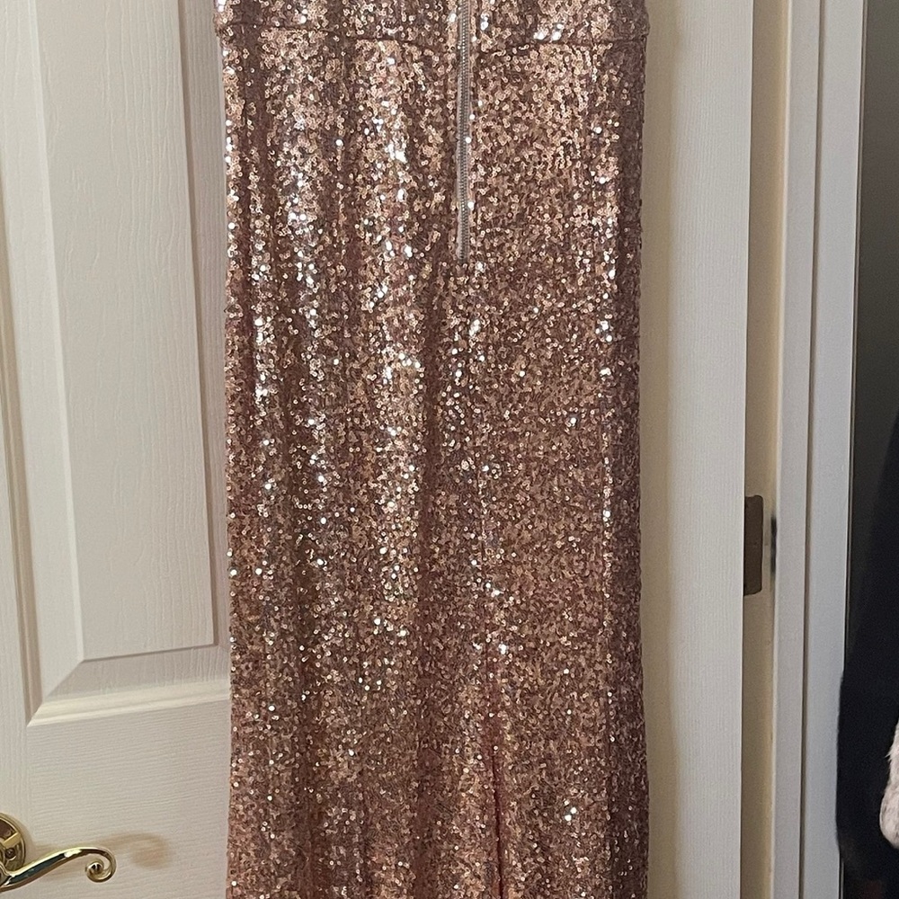 NEW ROSE GOLD SEQUIN DRESS - Picture 2 of 5